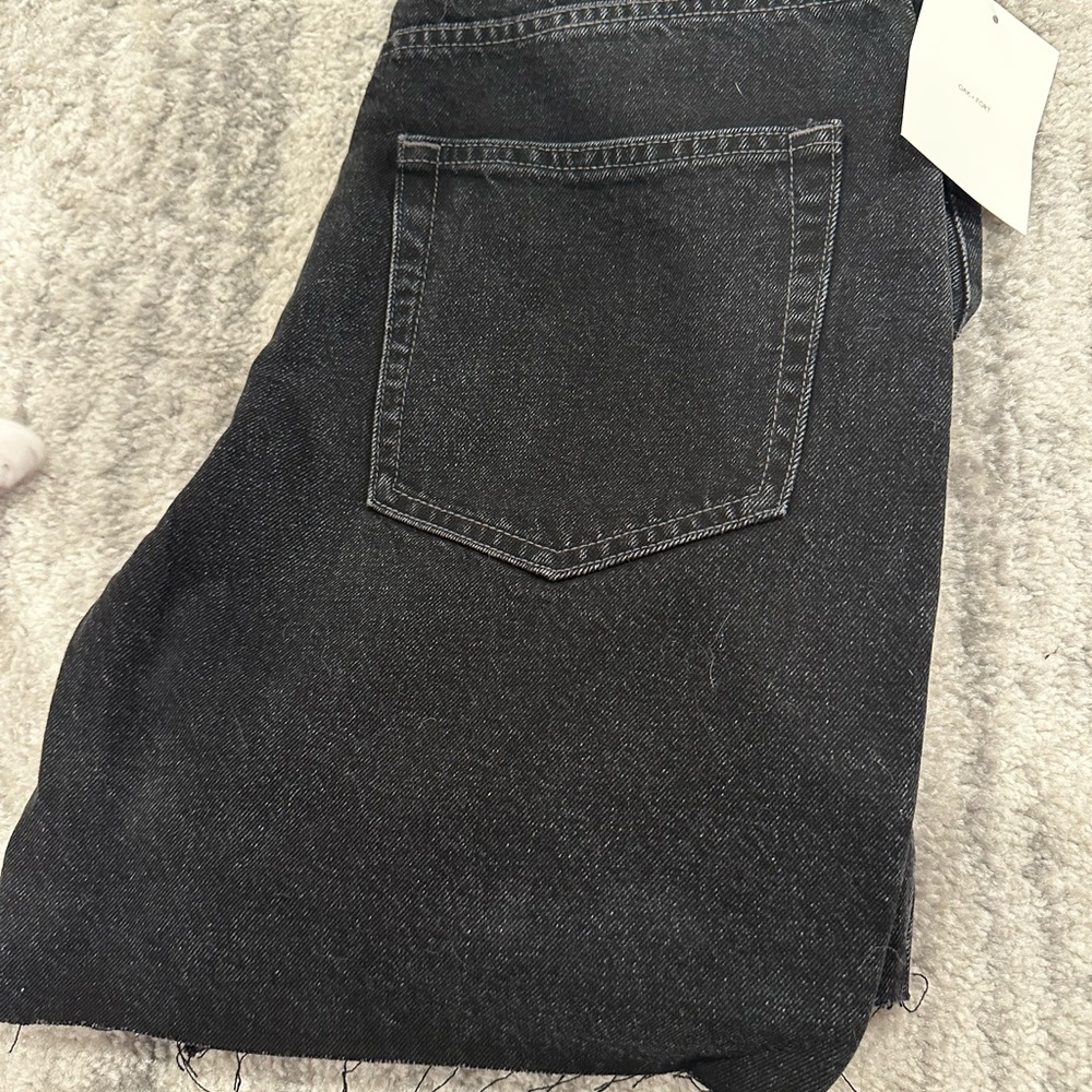 OAK + FORT Black Denim Shorts - Picture 7 of 7